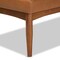 Baxton Studio Sanford Mid-Century Tan Faux Leather and Walnut Brown Finished Wood 2-PC Dining Nook Banquette Set 184-11346-Zoro - alternate 4